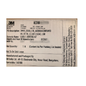1.1KV 16 sqmm x 4 Core LT joint Kit - 3M
